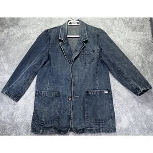 Vintage Guess Denim Jacket Chore‎ Coat Georges Marciano USA 80s Size Medium Rare